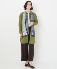 NR3AV11050 GIANNI LO GIUDICE(小さいサイズ)(メゾン ドゥ サンク) ドットバンダナプリントスカーフ ネイビー