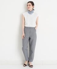 NR3EU80080 GIANNI LO GIUDICE(小さいサイズ)(メゾン ドゥ サンク) コモンプリントプリーツスカーフ ライトブルー系