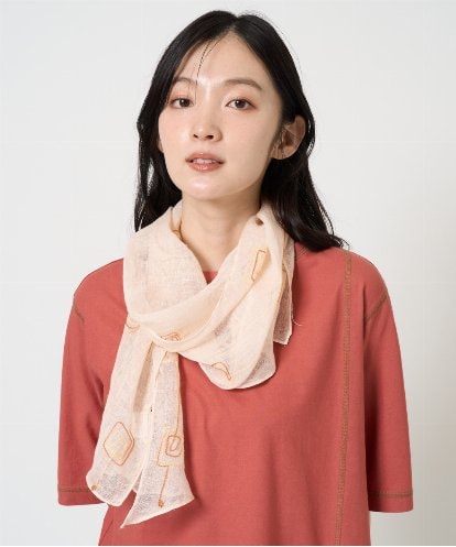 NR3GE46080 GIANNI LO GIUDICE(小さいサイズ) ドットエンブロイダリーストール