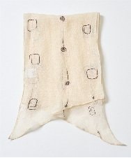 NR3GE46080 GIANNI LO GIUDICE(小さいサイズ)(メゾン ドゥ サンク) ドットエンブロイダリーストール アイボリー