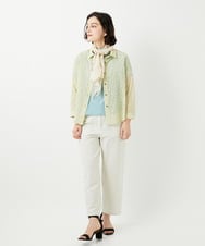 NR3GE46080 GIANNI LO GIUDICE(小さいサイズ)(メゾン ドゥ サンク) ドットエンブロイダリーストール アイボリー