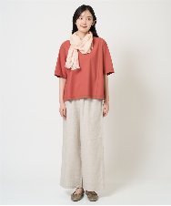 NR3GE46080 GIANNI LO GIUDICE(小さいサイズ)(メゾン ドゥ サンク) ドットエンブロイダリーストール アイボリー