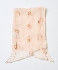 NR3GE46080 GIANNI LO GIUDICE(小さいサイズ)(メゾン ドゥ サンク) ドットエンブロイダリーストール アイボリー