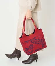 NR5AE11090 GIANNI LO GIUDICE(小さいサイズ)(メゾン ドゥ サンク) ニットバッグ オレンジ