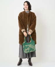 NR5AE11090 GIANNI LO GIUDICE(小さいサイズ)(メゾン ドゥ サンク) ニットバッグ グリーン