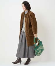 NR5AE11090 GIANNI LO GIUDICE(小さいサイズ)(メゾン ドゥ サンク) ニットバッグ グリーン