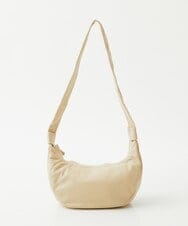 NR5AV02150 GIANNI LO GIUDICE(小さいサイズ)(メゾン ドゥ サンク) シープレザー三日月型ショルダーバッグ ベージュ
