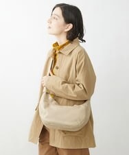 NR5AV02150 GIANNI LO GIUDICE(小さいサイズ)(メゾン ドゥ サンク) シープレザー三日月型ショルダーバッグ ベージュ
