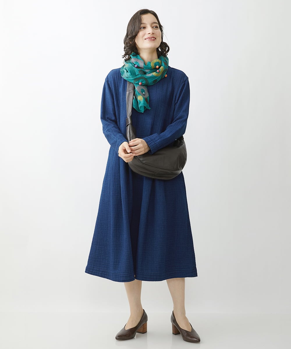 NR5AV02150 GIANNI LO GIUDICE(小さいサイズ)(メゾン ドゥ サンク) シープレザー三日月型ショルダーバッグ ベージュ