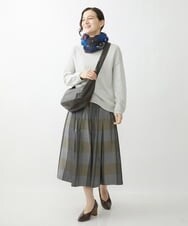 NR5AV02150 GIANNI LO GIUDICE(小さいサイズ)(メゾン ドゥ サンク) シープレザー三日月型ショルダーバッグ ベージュ