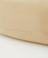 NR5AV02150 GIANNI LO GIUDICE(小さいサイズ)(メゾン ドゥ サンク) シープレザー三日月型ショルダーバッグ ベージュ