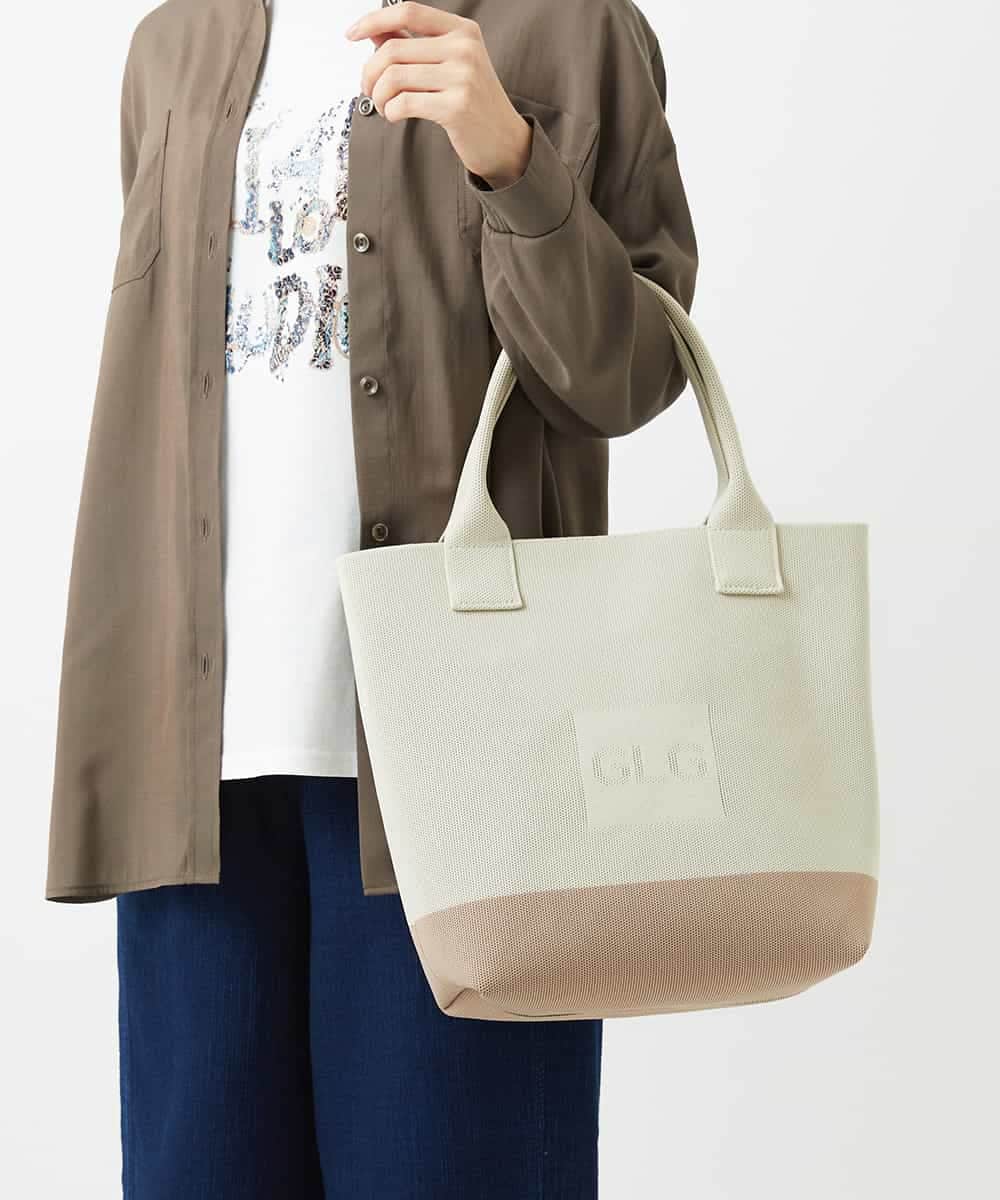 NR5ED02120 GIANNI LO GIUDICE(小さいサイズ)(メゾン ドゥ サンク) ニットバッグ ベージュ