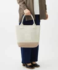 NR5ED02120 GIANNI LO GIUDICE(小さいサイズ)(メゾン ドゥ サンク) ニットバッグ ベージュ