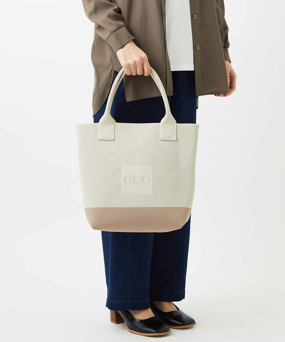 NR5ED02120 GIANNI LO GIUDICE(小さいサイズ)(メゾン ドゥ サンク) ニットバッグ ベージュ