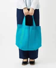 NR5ED03080 GIANNI LO GIUDICE(小さいサイズ)(メゾン ドゥ サンク) ロゴニットバッグ ブルー