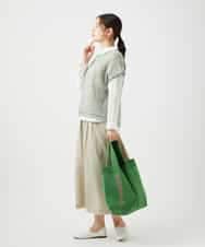 NR5ED03080 GIANNI LO GIUDICE(小さいサイズ)(メゾン ドゥ サンク) ロゴニットバッグ ブルー