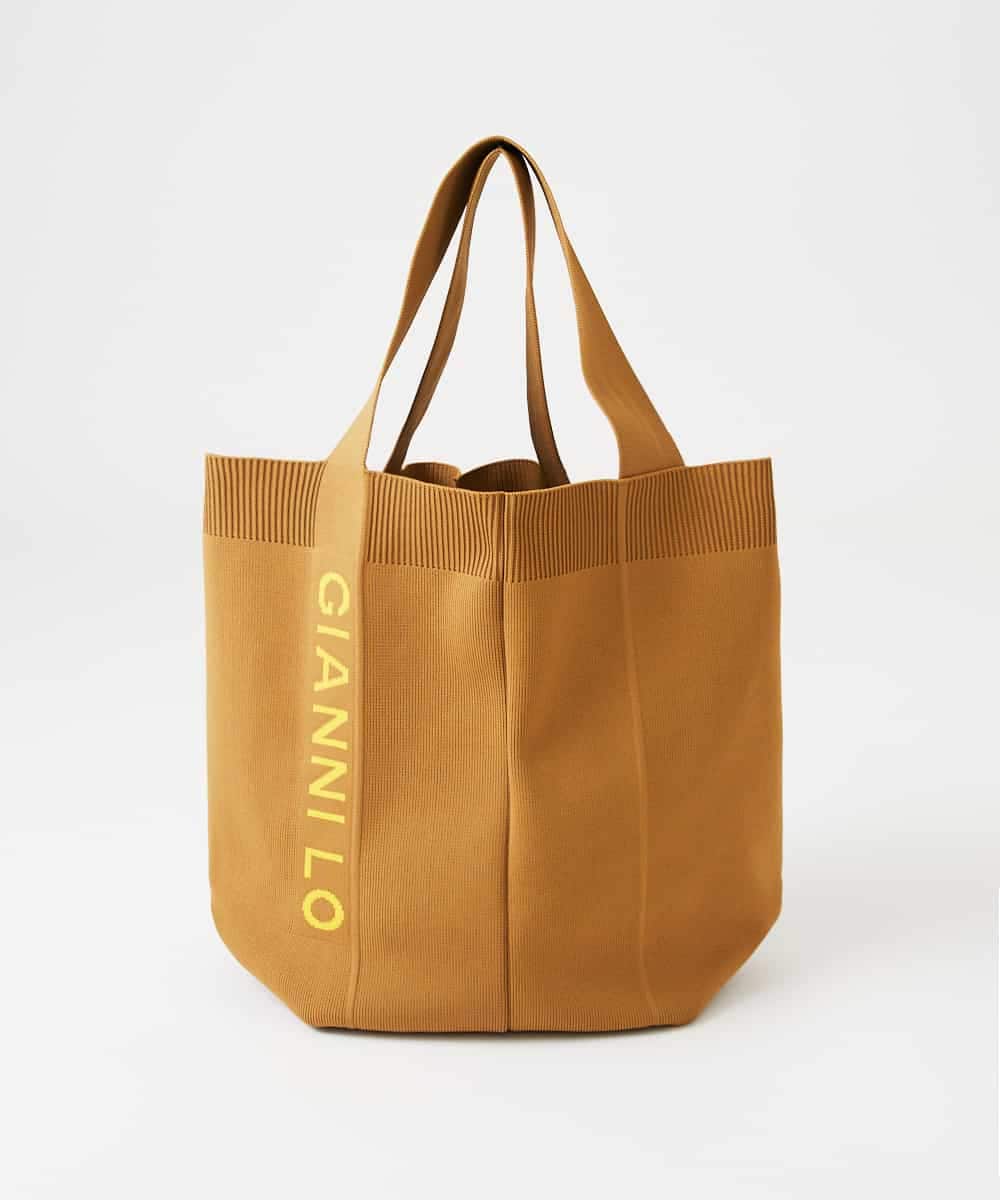 NR5ED03080 GIANNI LO GIUDICE(小さいサイズ)(メゾン ドゥ サンク) ロゴニットバッグ ブルー