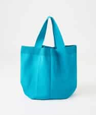 NR5ED03080 GIANNI LO GIUDICE(小さいサイズ)(メゾン ドゥ サンク) ロゴニットバッグ ブルー