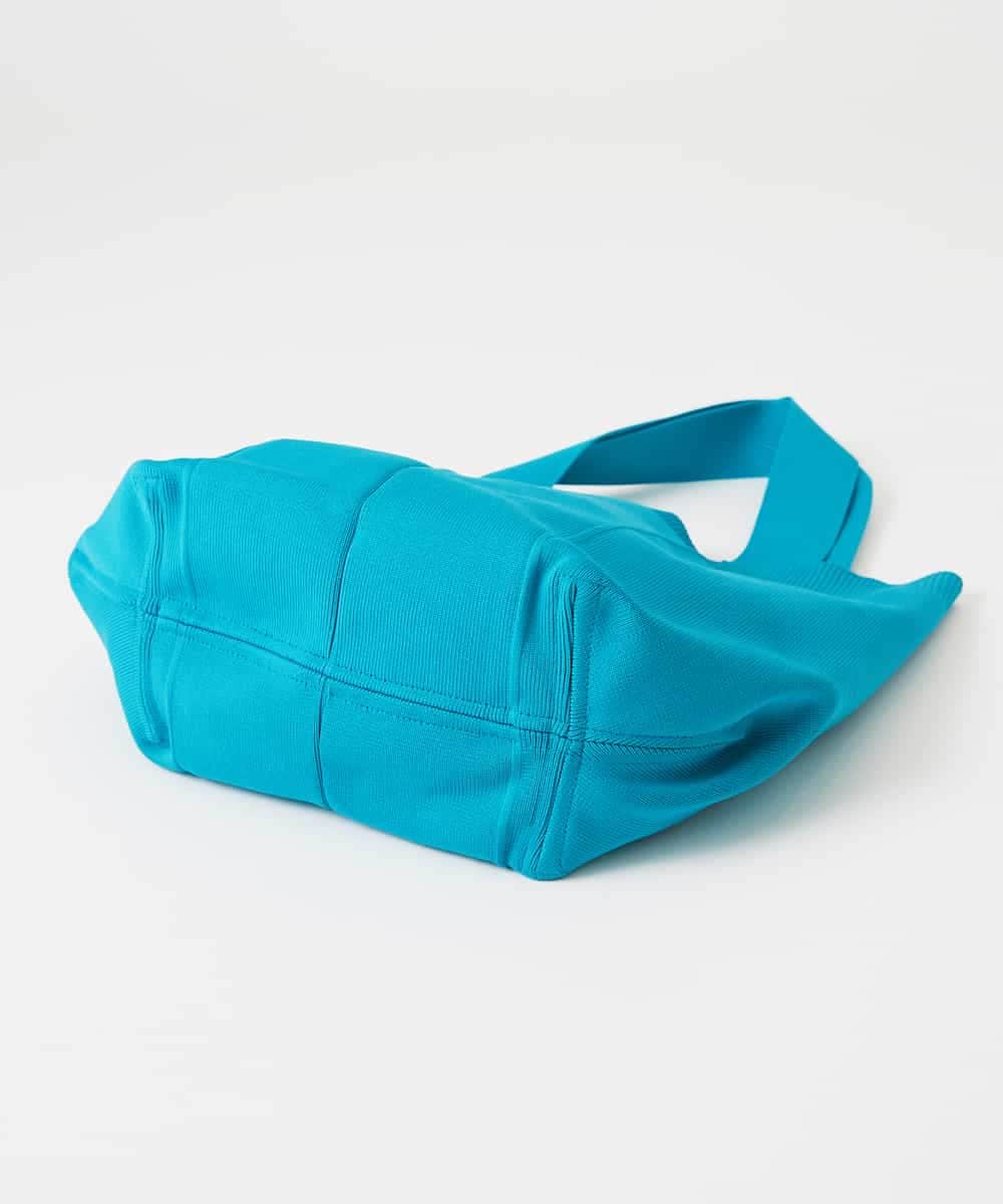 NR5ED03080 GIANNI LO GIUDICE(小さいサイズ)(メゾン ドゥ サンク) ロゴニットバッグ ブルー