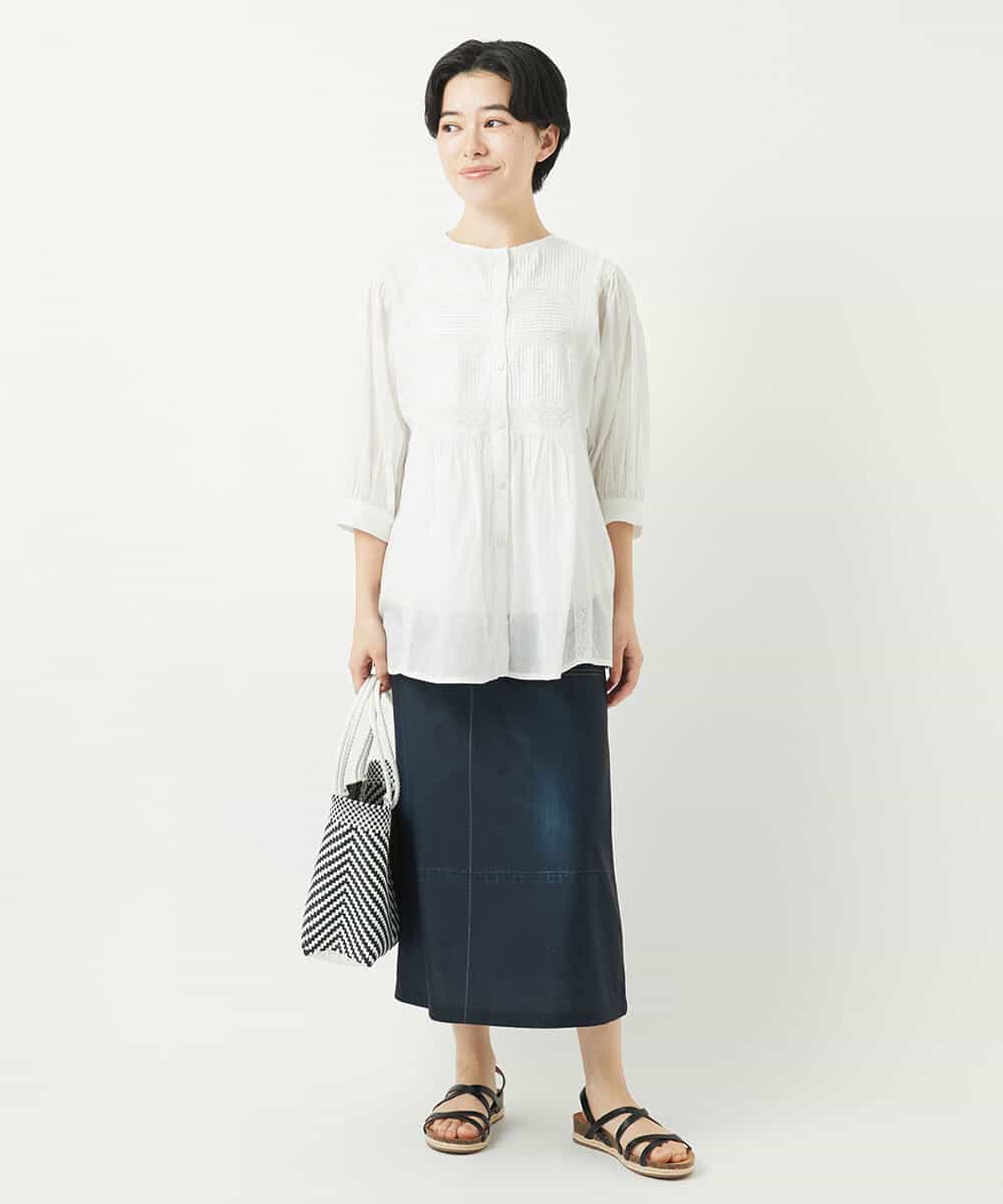 NR5GA41100 GIANNI LO GIUDICE(小さいサイズ)(メゾン ドゥ サンク) スクエアメルカドバッグ ブラック系