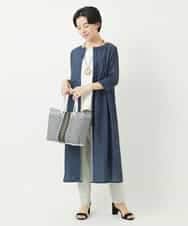 NR5GA41100 GIANNI LO GIUDICE(小さいサイズ)(メゾン ドゥ サンク) スクエアメルカドバッグ ブラック系