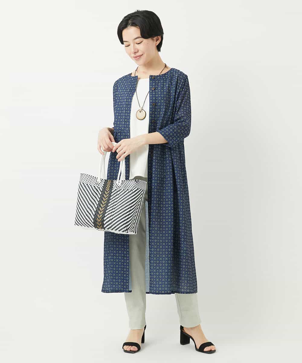 NR5GA41100 GIANNI LO GIUDICE(小さいサイズ)(メゾン ドゥ サンク) スクエアメルカドバッグ ブラック系