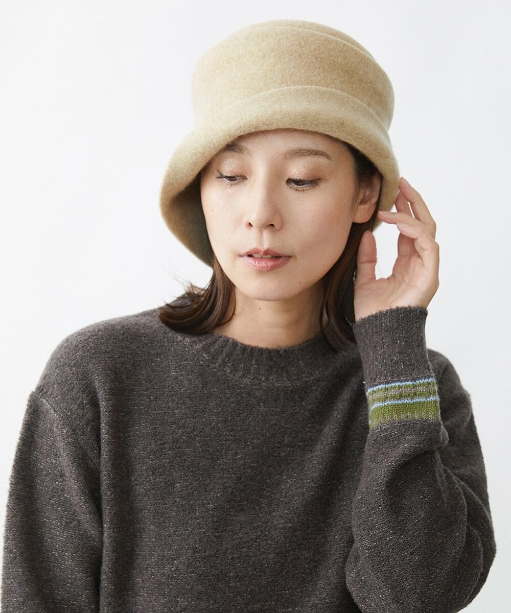 NR7AW01150 GIANNI LO GIUDICE(小さいサイズ)(メゾン ドゥ サンク) [日本製]VALLEY帽子 ブラウン