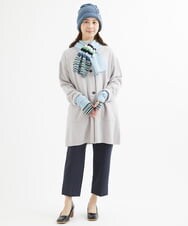 NR7AW09130 GIANNI LO GIUDICE(小さいサイズ)(メゾン ドゥ サンク) ランダムボーダーニットキャップ オレンジ系