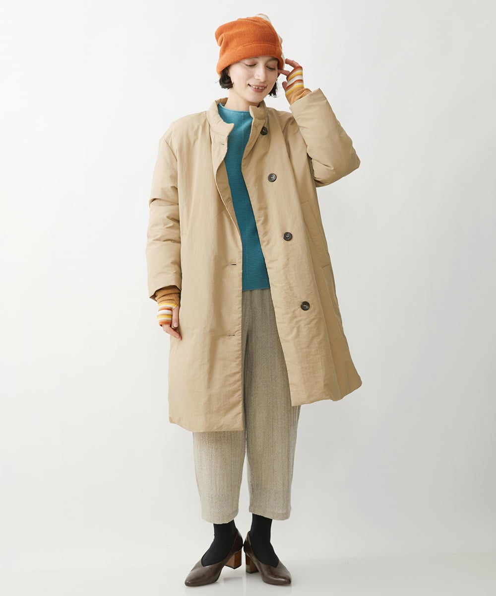 NR7AW09130 GIANNI LO GIUDICE(小さいサイズ)(メゾン ドゥ サンク) ランダムボーダーニットキャップ オレンジ系