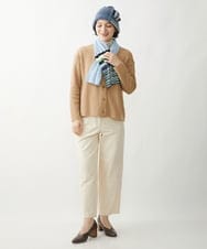 NR7AW09130 GIANNI LO GIUDICE(小さいサイズ)(メゾン ドゥ サンク) ランダムボーダーニットキャップ オレンジ系