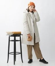 NR8AW09090 GIANNI LO GIUDICE(小さいサイズ)(メゾン ドゥ サンク) ランダムボーダーアームウォーマー ベージュ系