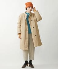 NR8AW09090 GIANNI LO GIUDICE(小さいサイズ)(メゾン ドゥ サンク) ランダムボーダーアームウォーマー ベージュ系