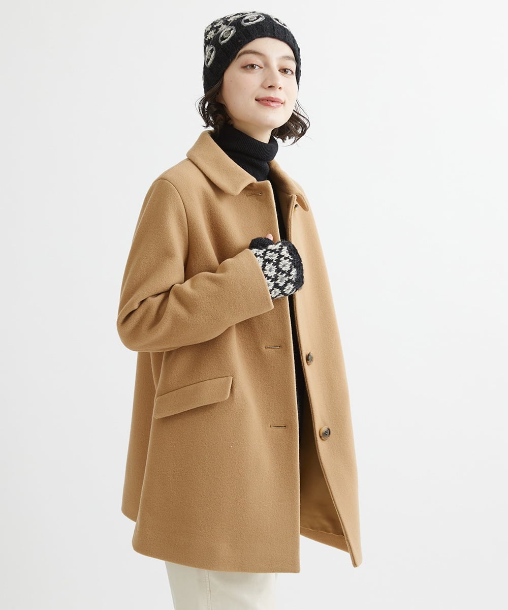 NR8AW10090 GIANNI LO GIUDICE(小さいサイズ)(メゾン ドゥ サンク) ホーリーニットフィンガーレスグローブ ブラック
