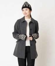 NR8AW10090 GIANNI LO GIUDICE(小さいサイズ)(メゾン ドゥ サンク) ホーリーニットフィンガーレスグローブ ブラック