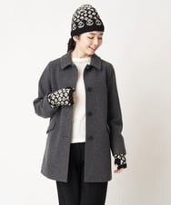NR8AW10090 GIANNI LO GIUDICE(小さいサイズ)(メゾン ドゥ サンク) ホーリーニットフィンガーレスグローブ ブラック