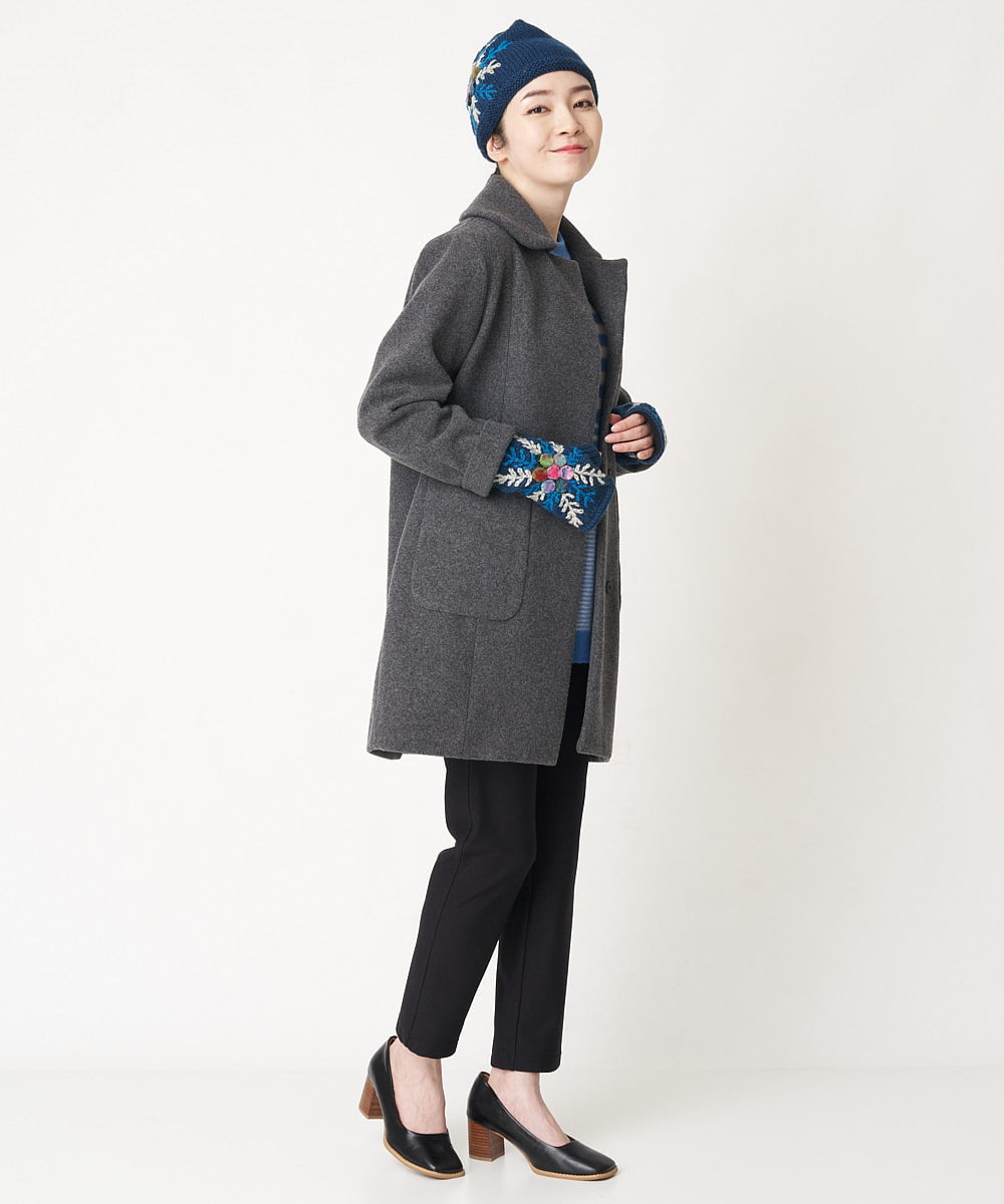 NR8AW11090 GIANNI LO GIUDICE(小さいサイズ)(メゾン ドゥ サンク) スノークリスタルフィンガーレスグローブ ブルー系