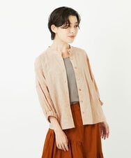 NSBJC96270 Maison de CINQ(メゾン ドゥ サンク) フェザーエンブロイダリーコットンブラウス ベージュ