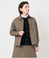NSDAF80290 Maison de CINQ(メゾン ドゥ サンク) 中綿シャツライク羽織 カーキ