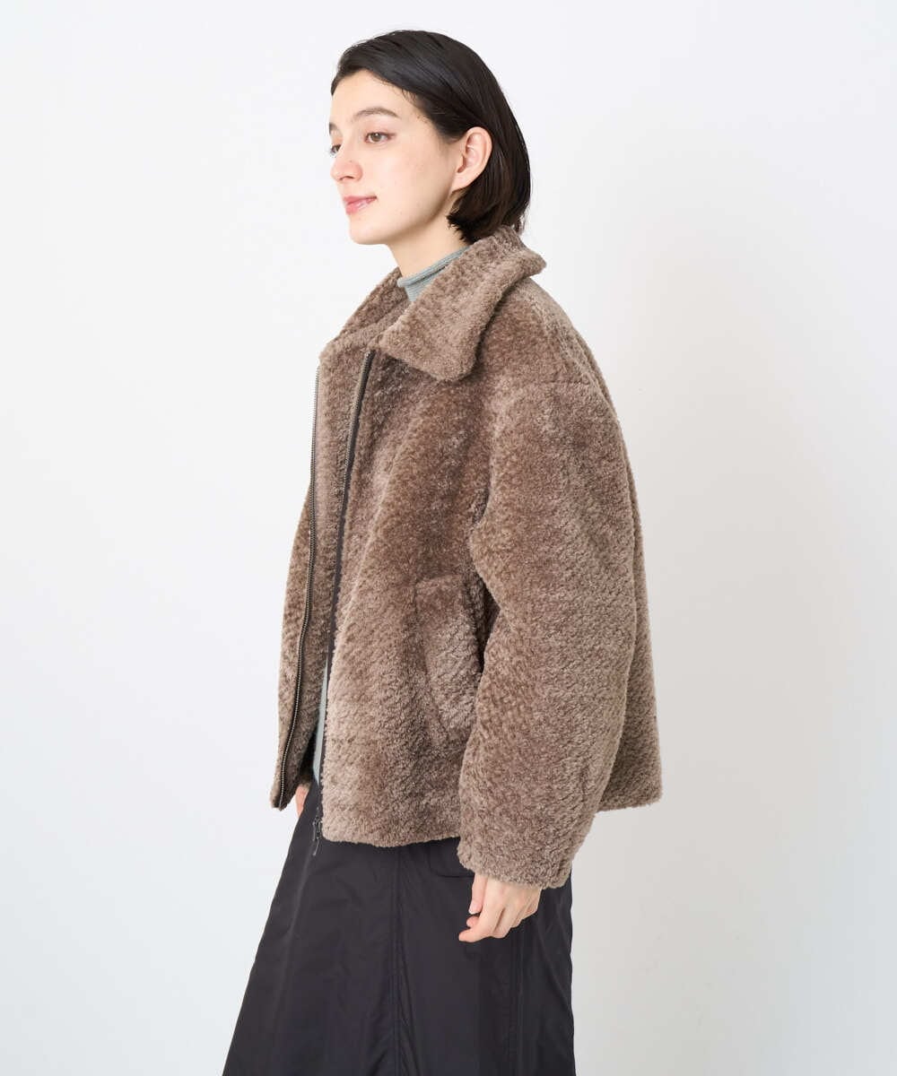 NSDAF84390 Maison de CINQ(メゾン ドゥ サンク) ステンカラープードルブルゾン ベージュ