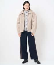 NSDAF84390 Maison de CINQ(メゾン ドゥ サンク) ステンカラープードルブルゾン ベージュ