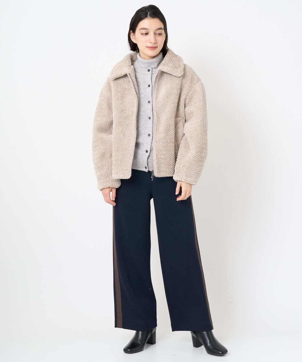 NSDAF84390 Maison de CINQ(メゾン ドゥ サンク) ステンカラープードルブルゾン ベージュ