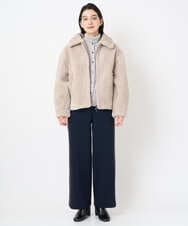 NSDAF84390 Maison de CINQ(メゾン ドゥ サンク) ステンカラープードルブルゾン ベージュ