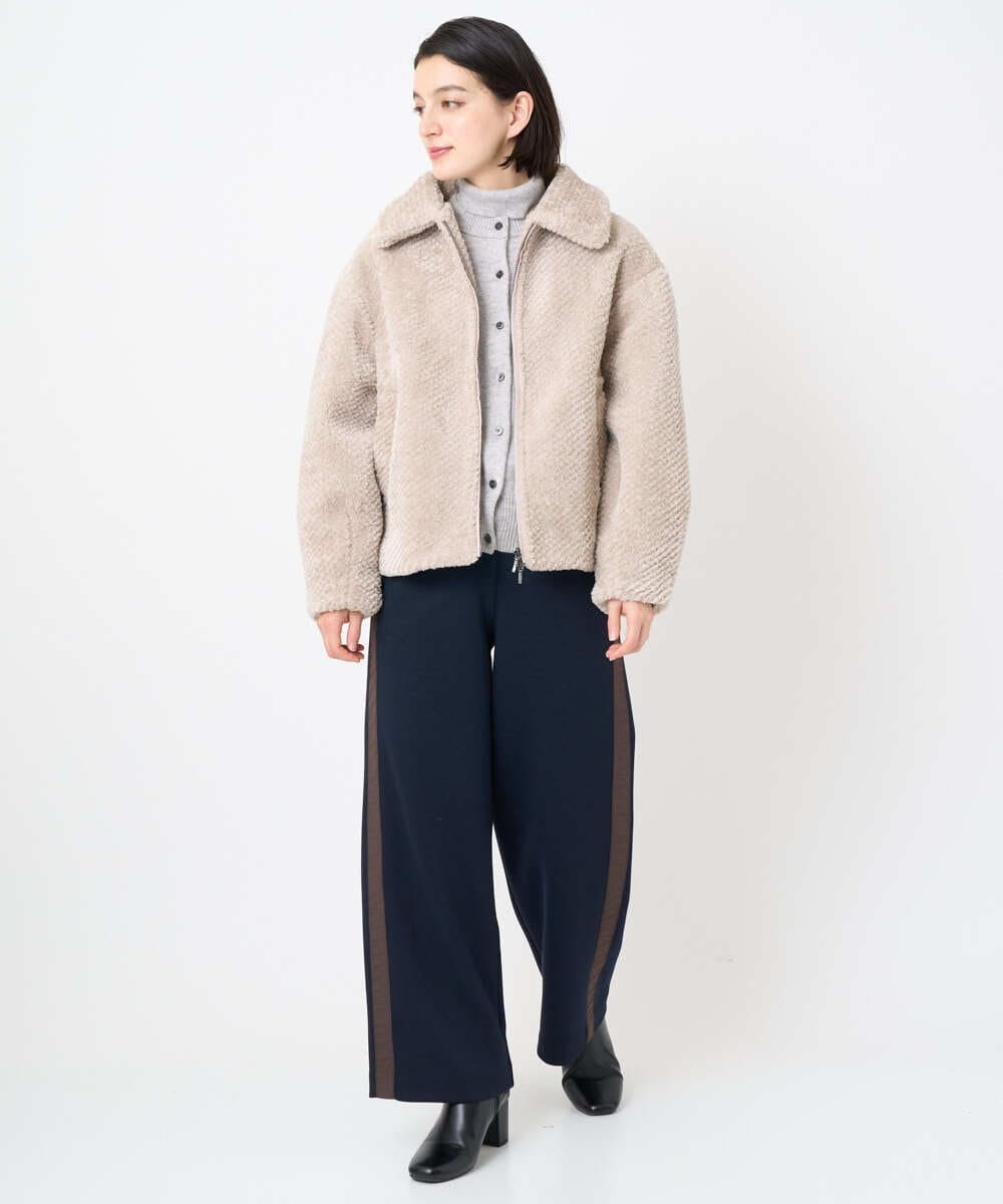 NSDAF84390 Maison de CINQ(メゾン ドゥ サンク) ステンカラープードルブルゾン ベージュ