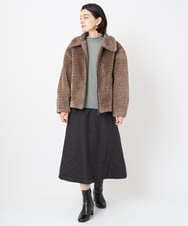 NSDAF84390 Maison de CINQ(メゾン ドゥ サンク) ステンカラープードルブルゾン ベージュ