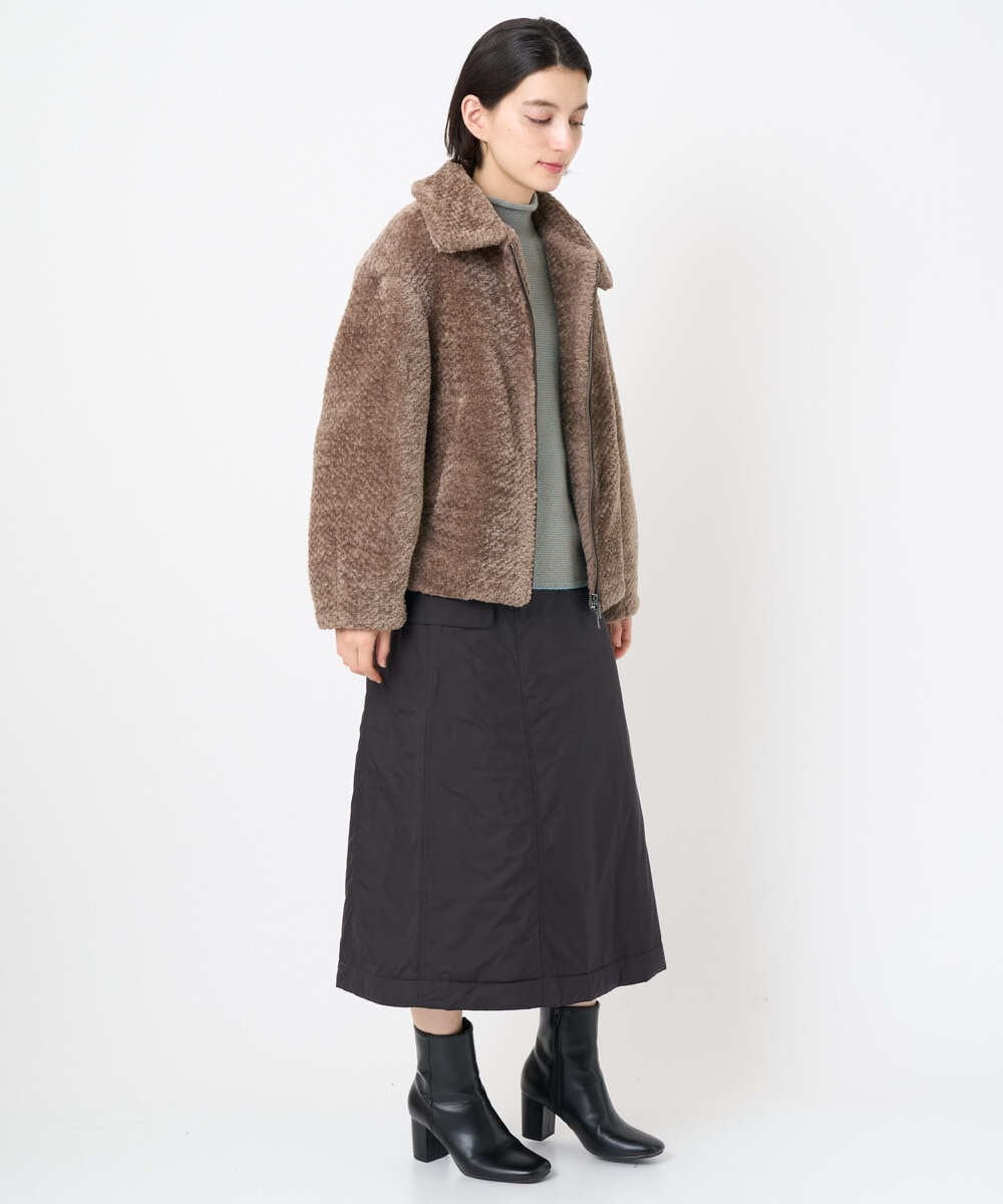 NSDAF84390 Maison de CINQ(メゾン ドゥ サンク) ステンカラープードルブルゾン ベージュ