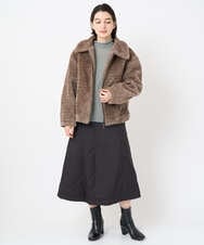 NSDAF84390 Maison de CINQ(メゾン ドゥ サンク) ステンカラープードルブルゾン ベージュ