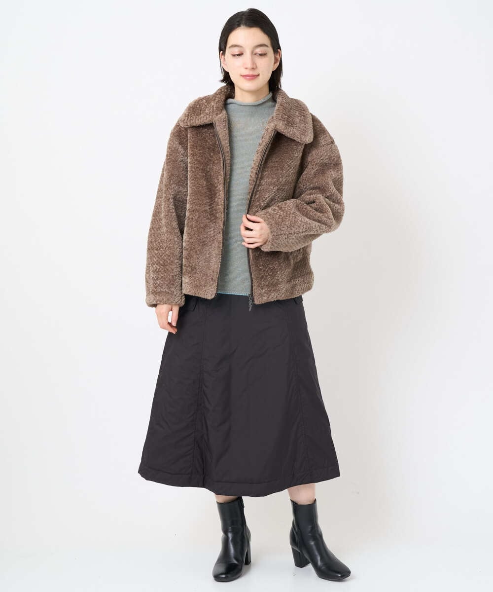 NSDAF84390 Maison de CINQ(メゾン ドゥ サンク) ステンカラープードルブルゾン ベージュ