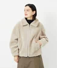 NSDAF84390 GIANNI LO GIUDICE(小さいサイズ)(メゾン ドゥ サンク) ステンカラープードルブルゾン ベージュ