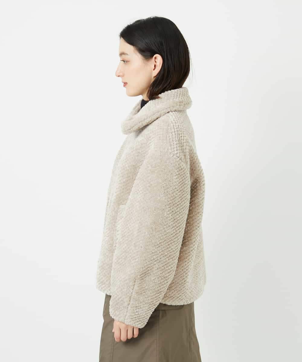NSDAF84390 GIANNI LO GIUDICE(小さいサイズ)(メゾン ドゥ サンク) ステンカラープードルブルゾン ベージュ