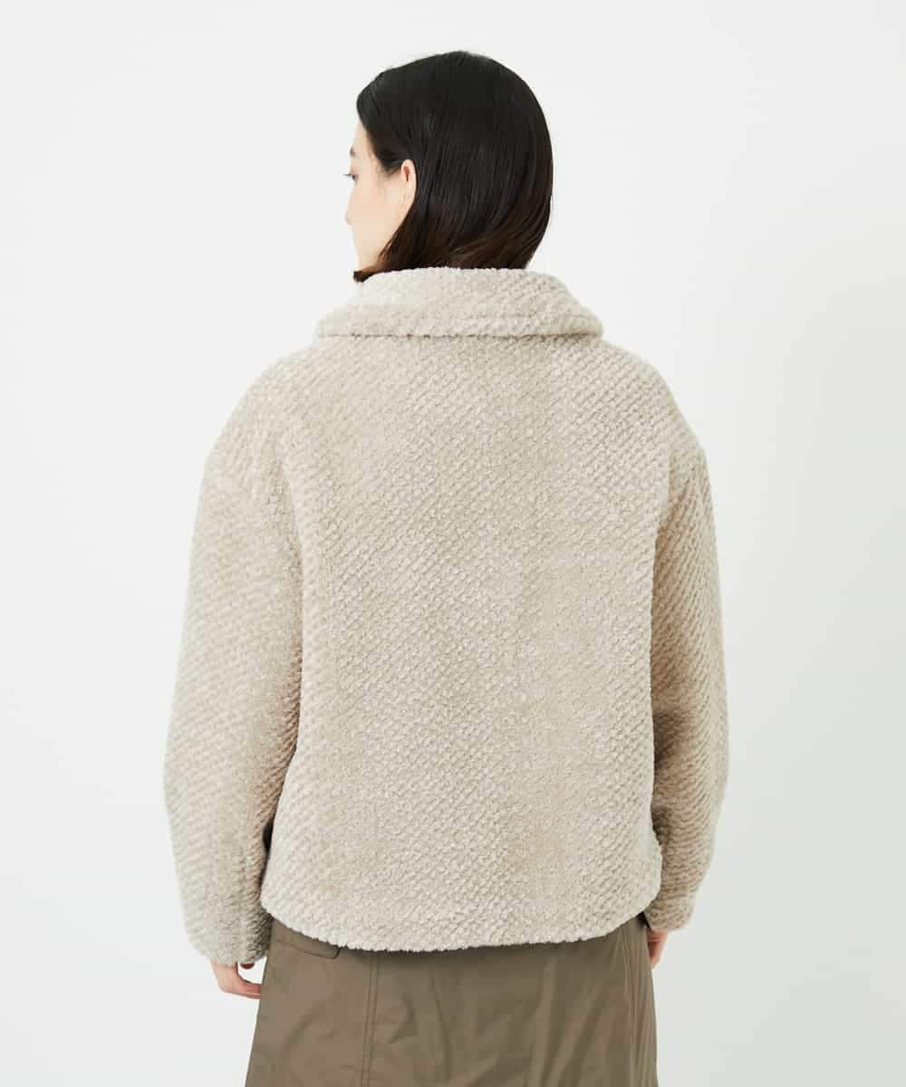 NSDAF84390 GIANNI LO GIUDICE(小さいサイズ)(メゾン ドゥ サンク) ステンカラープードルブルゾン ベージュ